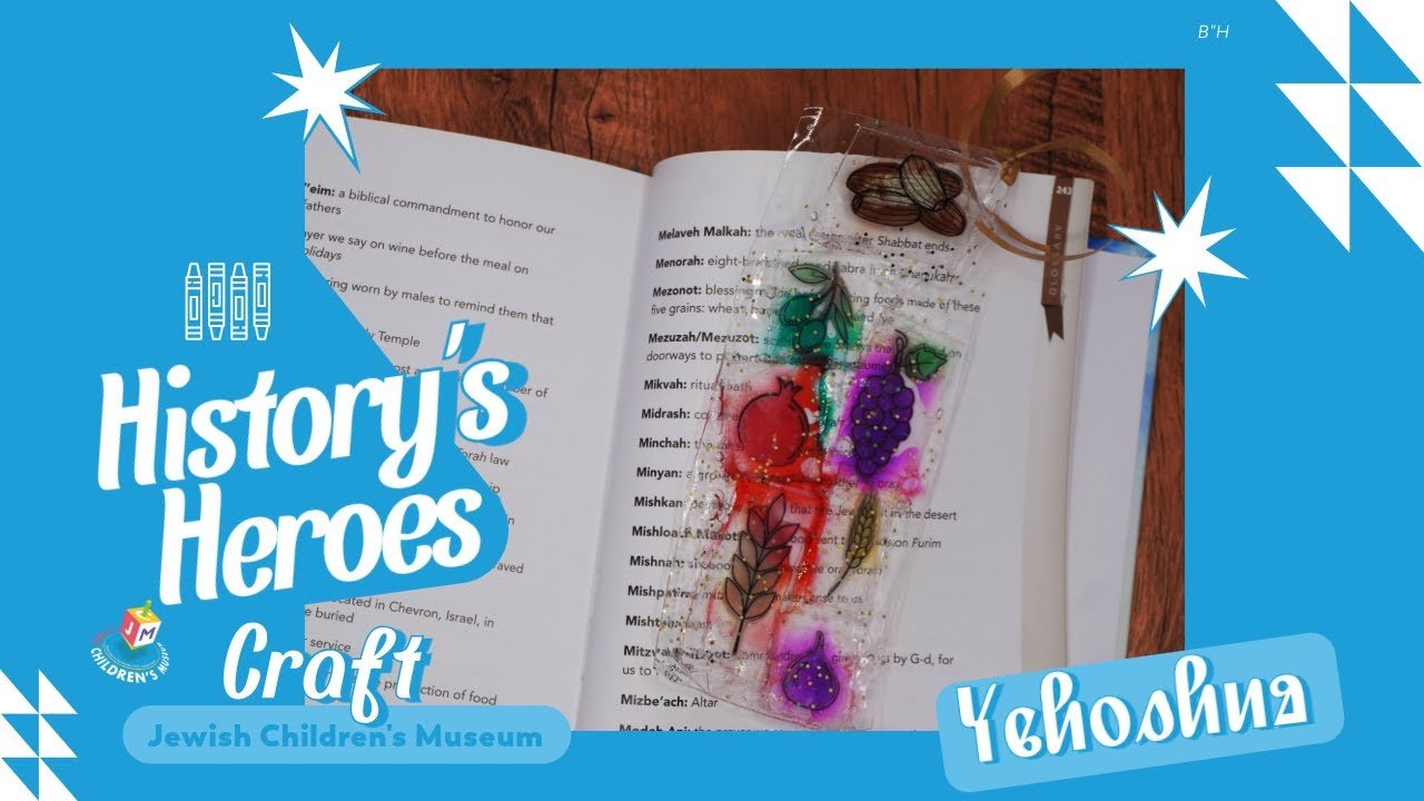 History's Heroes: Yehoshua – Shivas Haminim Resin Bookmark